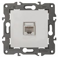 Розетка компьютерная без рамки Эра Elegance 1-м. RJ45 5e белый картинка